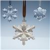 Image 2 : 3pc Swarovski Crystal Snowflake Ornaments