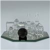 Image 4 : 7pc Swarovski Crystal Figurines City Building + Stool & Base