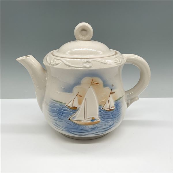 Porcelier Hand-Painted Nautical Teapot
