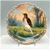 Image 1 : Hand-Painted Porcelain Plate, Thrush, by W Hein