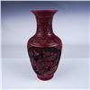 Image 1 : Cinnabar Lacquer Vase, Gold Interior