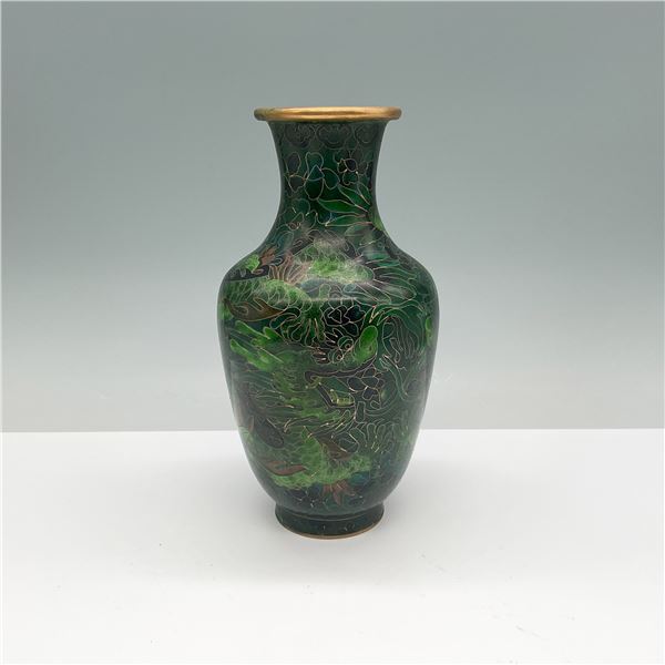 Chinese Cloisonne Vase with Dragon Motif