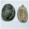 Image 2 : 2pc Egyptian Style Scarab Stone Carvings