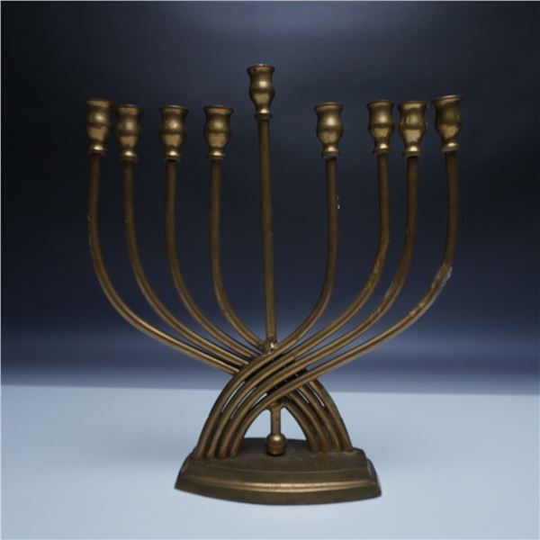 Vintage Brass Menorah