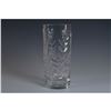 Image 1 : Dresden Crystal Cut Glass Vase, Floral Design