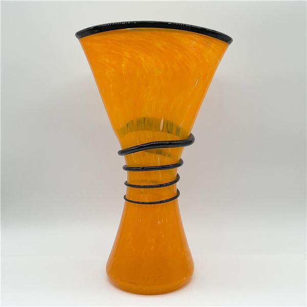 Hand-Blown Glass Vase, Eclipse 2011
