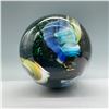 Image 5 : Hand-Blown Venetian Art Glass Vase, Multicolor Floral