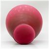 Image 3 : Pink Satin Glass Vase, Polka Dot Pattern