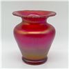 Image 1 : Poschinger Iridescent Art Glass Vase, Red Finish