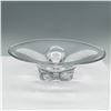 Image 1 : Elegant Clear Glass Bowl with Sculptural Base