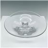 Image 2 : Elegant Clear Glass Bowl with Sculptural Base