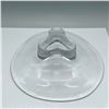 Image 3 : Elegant Clear Glass Bowl with Sculptural Base