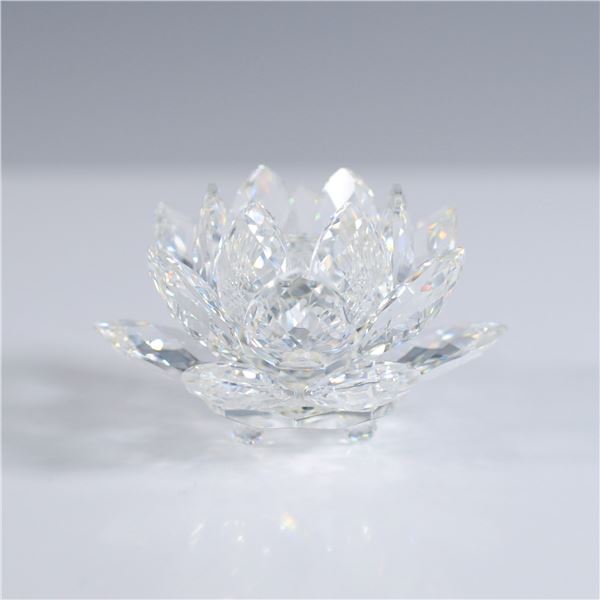 Swarovski Crystal Candle Holder, Water Lily