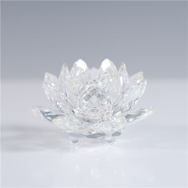 Swarovski Crystal Candleholder, Waterlily Small with Box