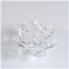 Image 2 : Swarovski Crystal Candleholder, Waterlily Small with Box