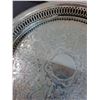Image 2 : Rogers Silver Plated Footed Serving Tray - 12" Diameter