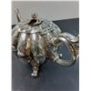 Image 6 : Hunt & Roskell Silver Plated Pumpkin Tea Pot - 10" x 5" x 6"