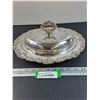 Image 1 : Old English Reproduction Silver Plated Serving Dish w/Lid - 12"  x 9.5"