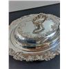 Image 2 : Old English Reproduction Silver Plated Serving Dish w/Lid - 12"  x 9.5"