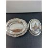 Image 3 : Old English Reproduction Silver Plated Serving Dish w/Lid - 12"  x 9.5"
