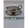 Image 1 : Silver Plated Gravy Boat & Serving Plate