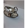 Image 2 : Silver Plated Gravy Boat & Serving Plate