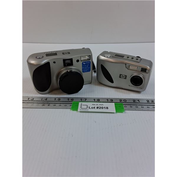 (2) HP Digital Cameras: Photosmart318 & Photosmart 715 - As Is
