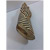 Image 3 : Zebra Wood Carved Head - Wall Mountable - 13" x 4"