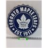 Image 1 : Toronto Maple Leafs Bottle Cap Wall Decor - 14" Diameter