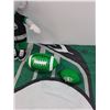 Image 2 : Saskatchewan Roughriders Lot: Flag, (2) Mini Footballs, Grey Cup Stuffy (2013)