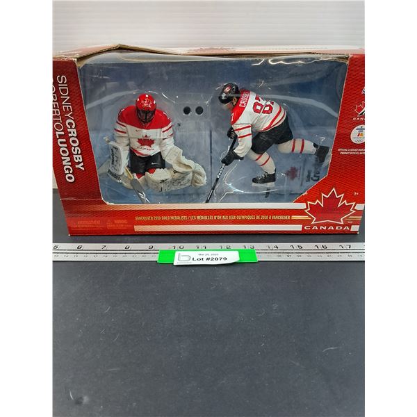 Sidney Crosby & Roberto Luongo NHL Team Canada Figurine Set - NOS