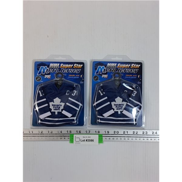 (2) NHL Toronto Maple Leafs Micro Jersey - Sealed