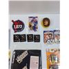 Image 3 : Wayne Gretzky Lot: Patches, Matches, Stickers, Paper Weight, Key, Trading Card, Misc