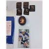 Image 3 : Wayne Gretzky Lot: Patches, Matches, Light Switch Cover, Beanie Lion, Misc