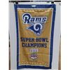 Image 1 : Los Angeles Rams 1999 Champions Flag - 34" x 60"