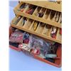 Image 3 : Fishing Tackle Box w/Lures & Contents -