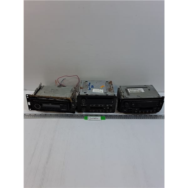 (3) Vehicle Audio Decks: Assorted - As Is