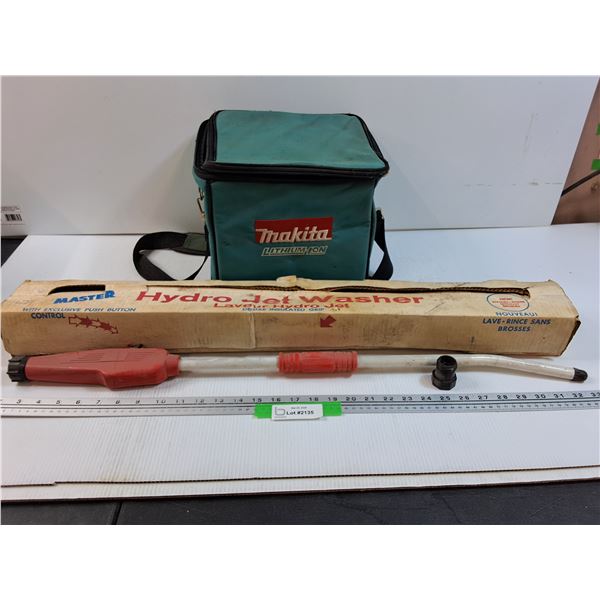 Makita Cloth Tool Carrying Bag (10" x 10") & Hydro Jet Washer Handle Set - As Is