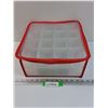 Image 1 : Red & Clear Zipper Storage Case w/Dividers for Bows