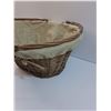 Image 2 : Straw Basket w/ Cloth Lining - 16" x 8" x 14"