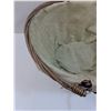 Image 3 : Straw Basket w/ Cloth Lining - 16" x 8" x 14"