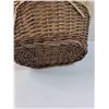Image 4 : Straw Basket w/ Cloth Lining - 16" x 8" x 14"