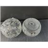 Image 2 : (2) Glass/Crystal Bowls 8"