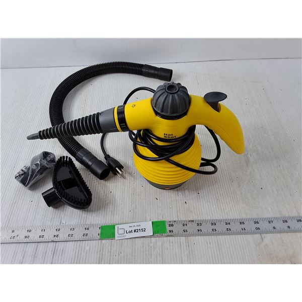 Steam Cleaner & Accessories-Powers On