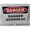 Image 1 : Danger Overhead Metal Sign