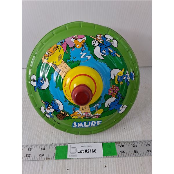 Vintage Smurf Spinning Top