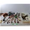 Image 1 : Miniature Christmas Decorations- Trees, Santa Claus, Nativity Scene, Misc.