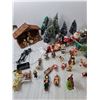 Image 4 : Miniature Christmas Decorations- Trees, Santa Claus, Nativity Scene, Misc.