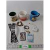 Image 1 : (3) Mugs- Starbucks, Mickey Mouse, Bracelets, Misc.