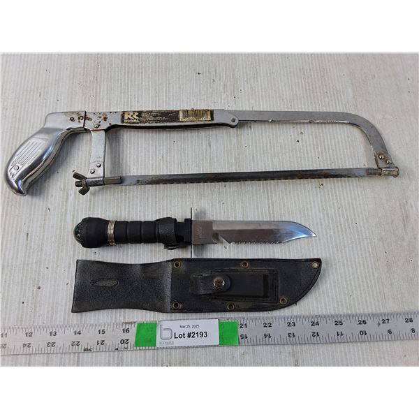 Hacksaw & Knife with Compass & Case